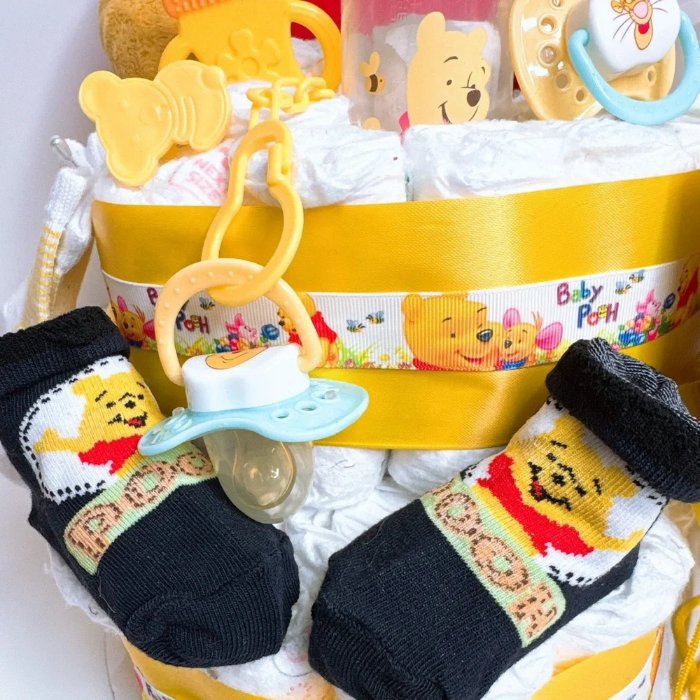 Winnie the Pooh Diaper Cake, Baby Shower Gift